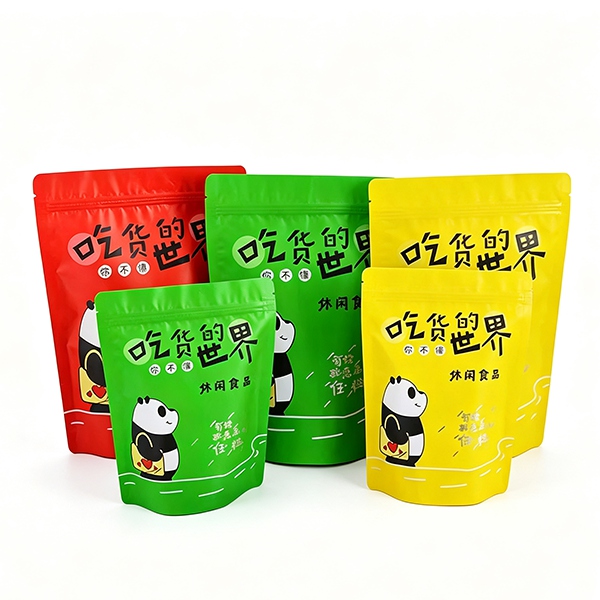 Bright Color Stand-Up Zipper Pouches for Snacks