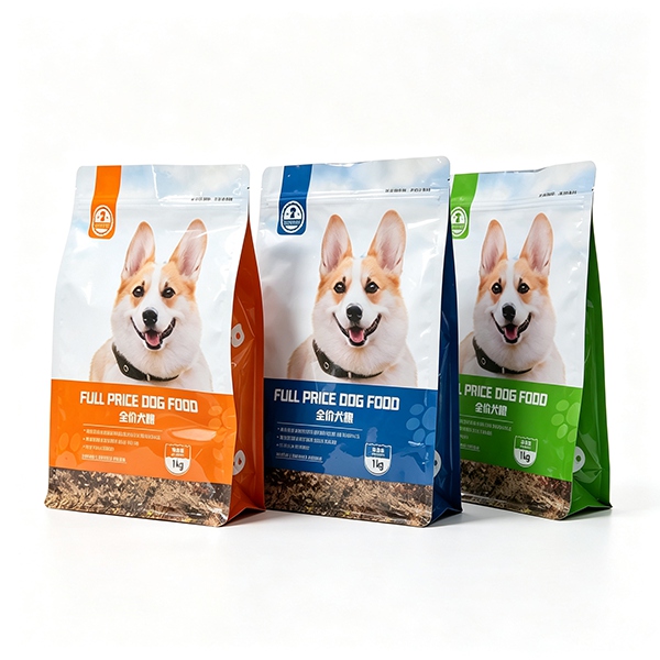 Quad Seal Side Gusseted Pet Food Packaging Bags