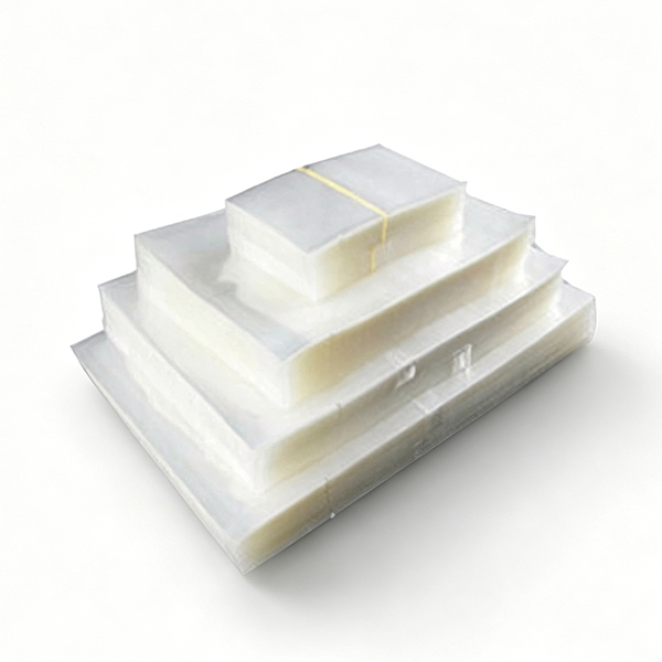Pyramidal Stack of Pre-Cut Clear Food Vacuum Bags